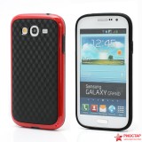 Полимерный TPU Чехол 3D Куб Для Samsung Galaxy Grand GT-I9080(Черный-Красный)